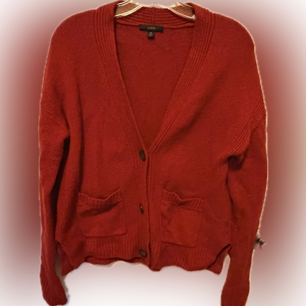 J Crew Wool Alpaca Blend Cardigan Sweater